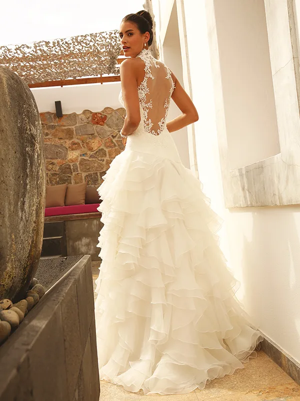 Abito da sposa Corallo — Collezione Fuoco, dettaglio 2