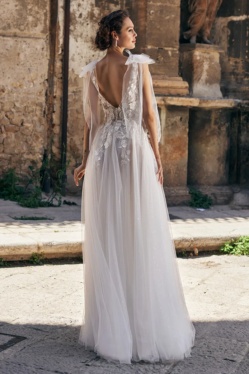 Abito da sposa Guccia — Collezione Aria, dettaglio 2