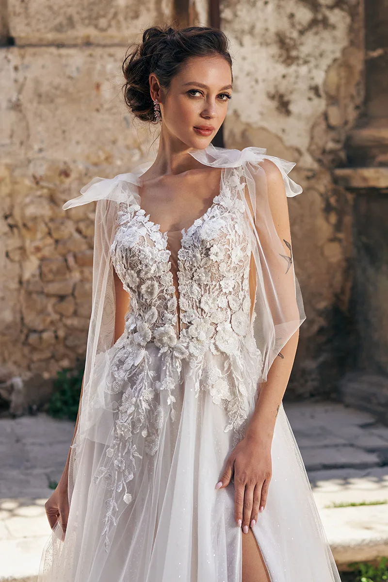 Abito da sposa Guccia — Collezione Aria, dettaglio 3