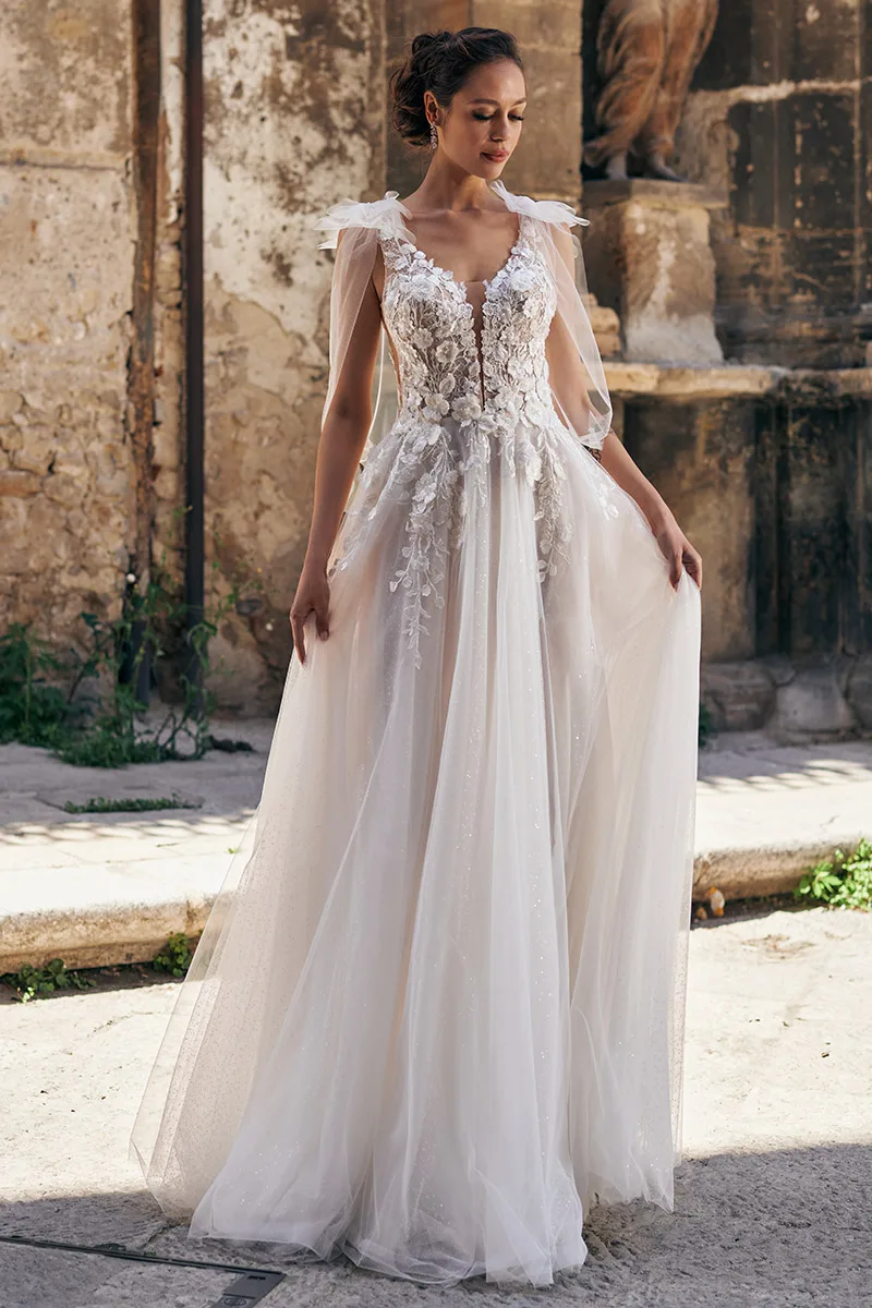 Abito da sposa Guccia — Collezione Aria, dettaglio 4