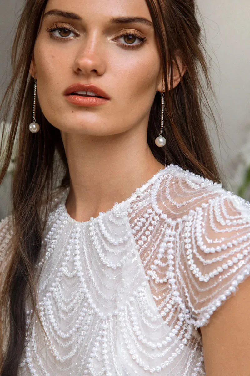 Abito da sposa Monique top — Catherine Deane, dettaglio 5