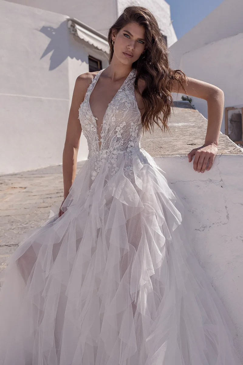 Abito da sposa Santorini — Collezione Acqua, dettaglio 3