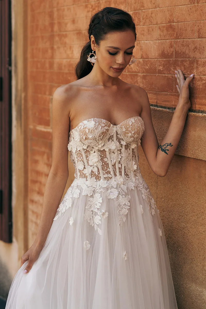 Abito da sposa Suzanna — Collezione Aria, dettaglio 3