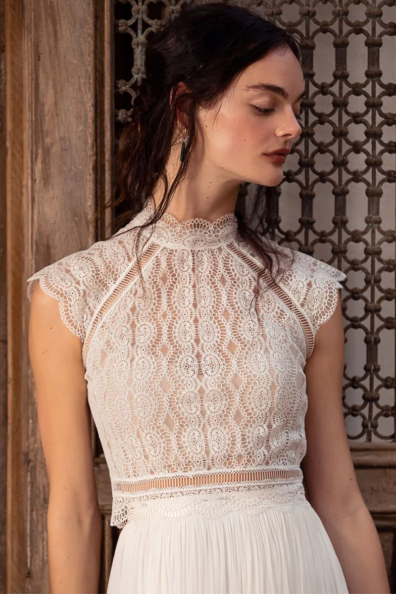 Abito da sposa Abby topper — Catherine Deane, dettaglio 4