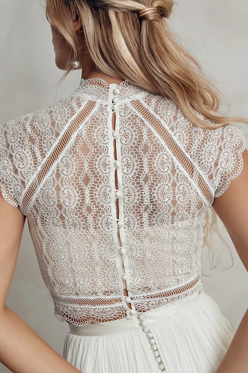 Abito da sposa Abby topper — Catherine Deane, dettaglio 6