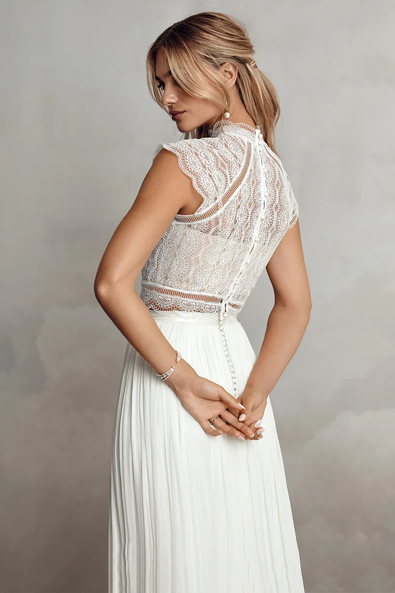 Abito da sposa Abby topper — Catherine Deane, dettaglio 7