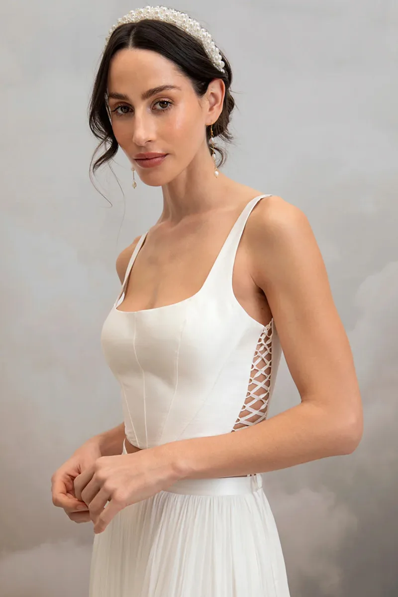 Abito da sposa Alexandra bodice — Catherine Deane
