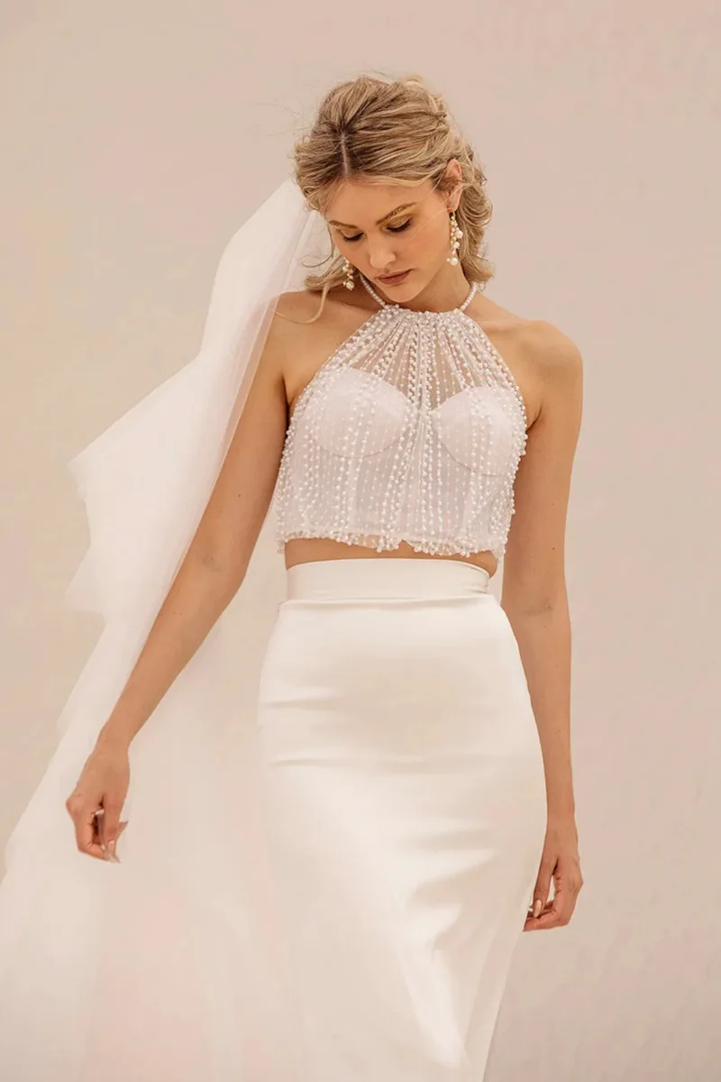 Abito da sposa Aster top — Catherine Deane