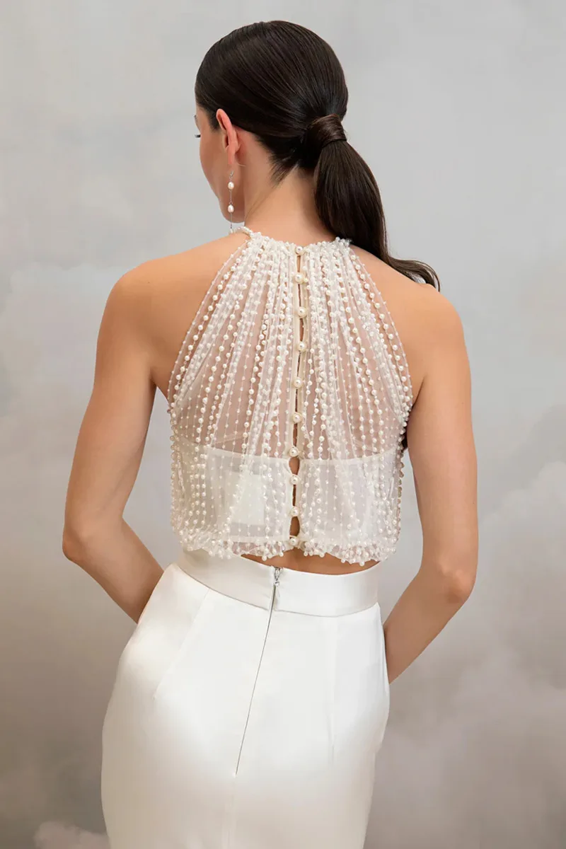 Abito da sposa Aster top — Catherine Deane, dettaglio 4