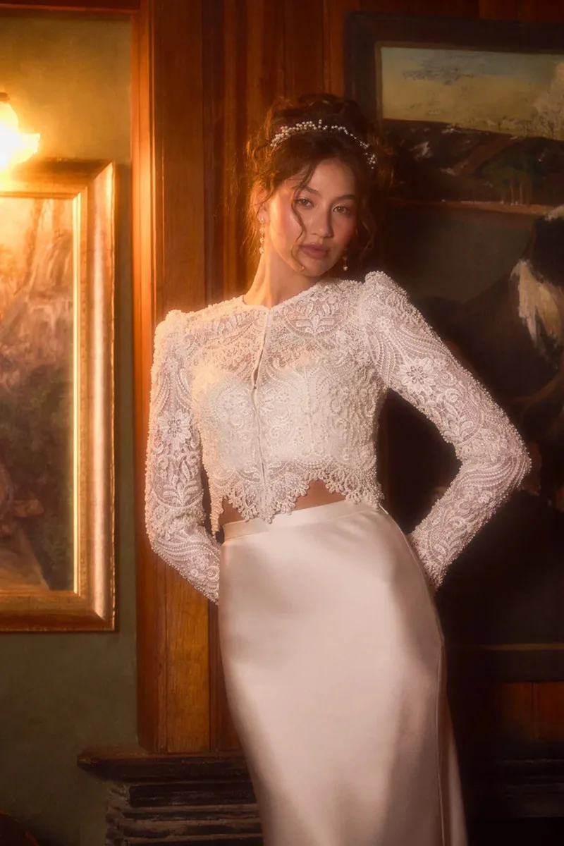 Abito da sposa Blossom jacket — Catherine Deane, dettaglio 3