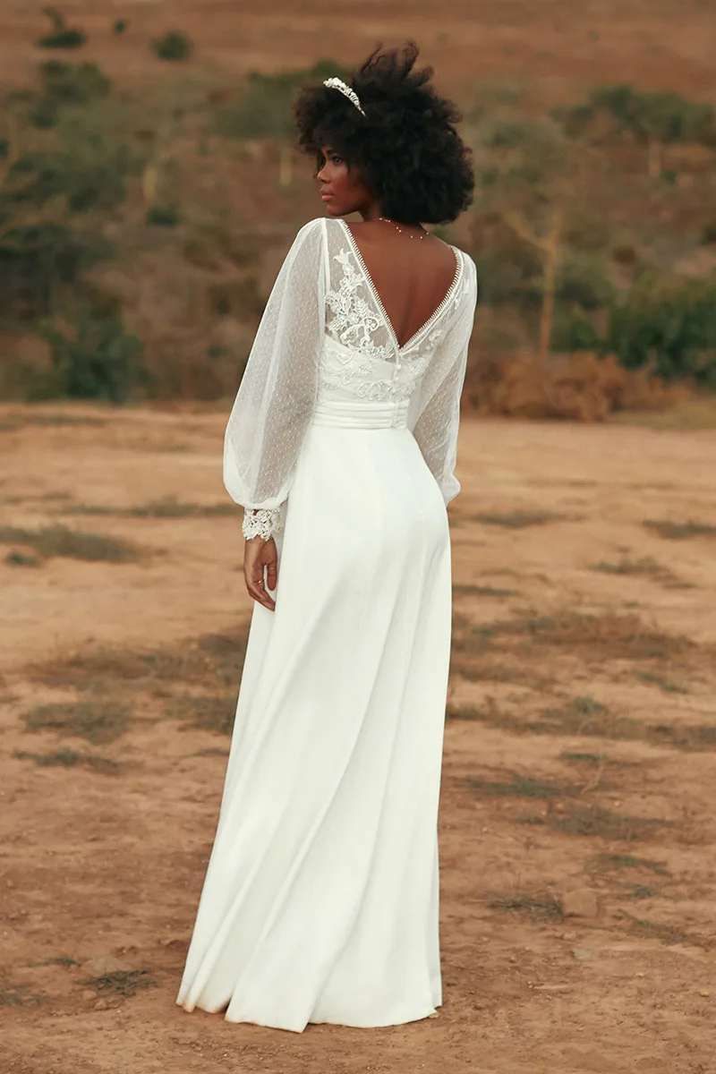 Abito da sposa Orelia — Collezione Terra, dettaglio 2