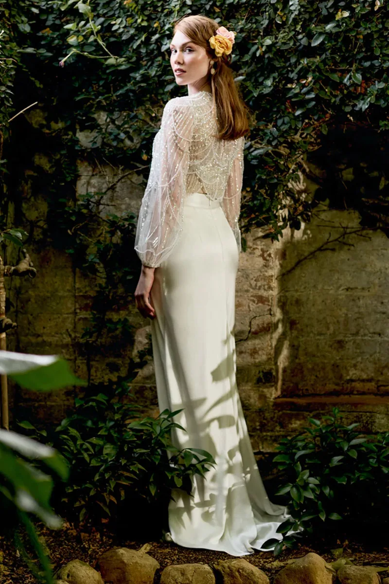 Abito da sposa Casey top — Catherine Deane, dettaglio 4
