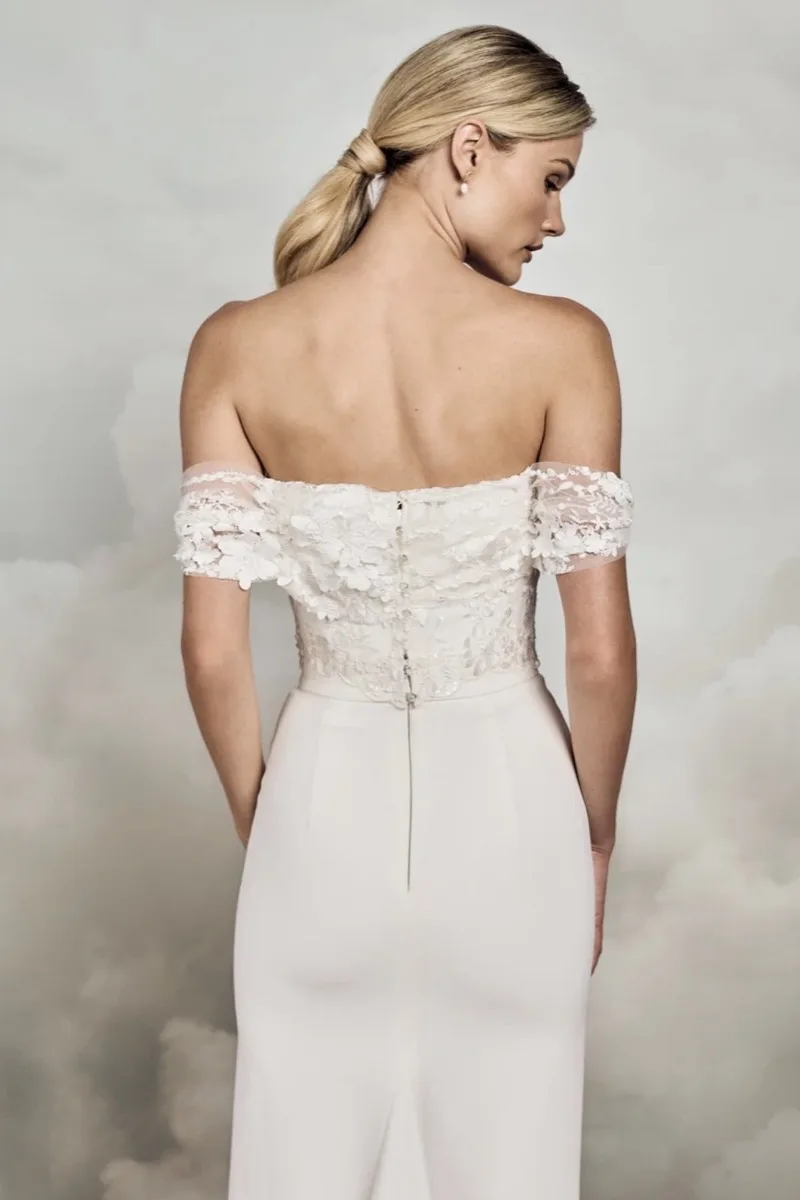 Abito da sposa Begonia Overlay — Catherine Deane, dettaglio 3
