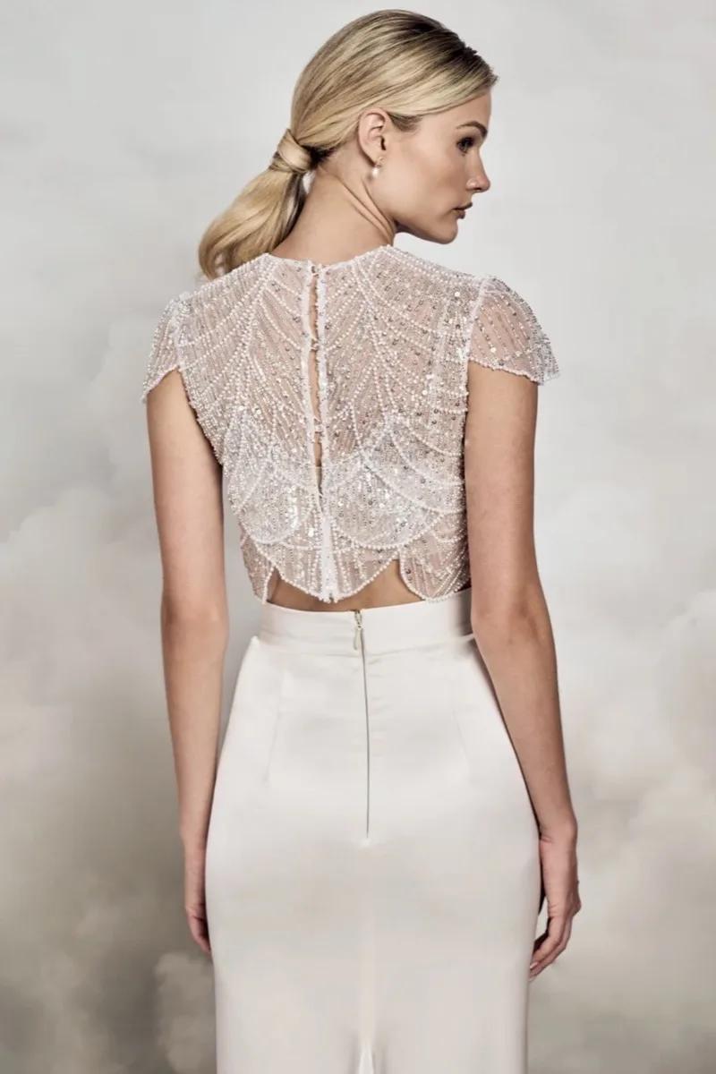 Abito da sposa Dawn top — Catherine Deane, dettaglio 2