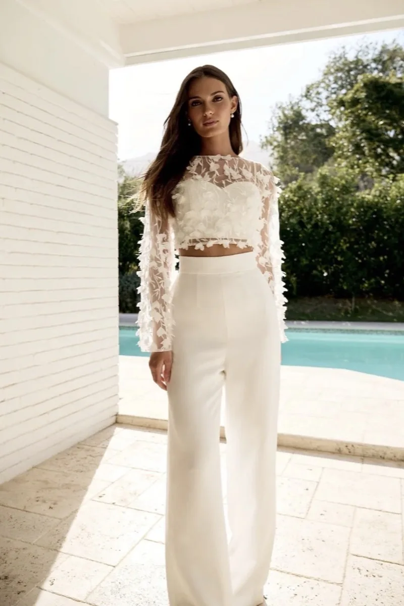 Abito da sposa Evie top — Catherine Deane, dettaglio 3