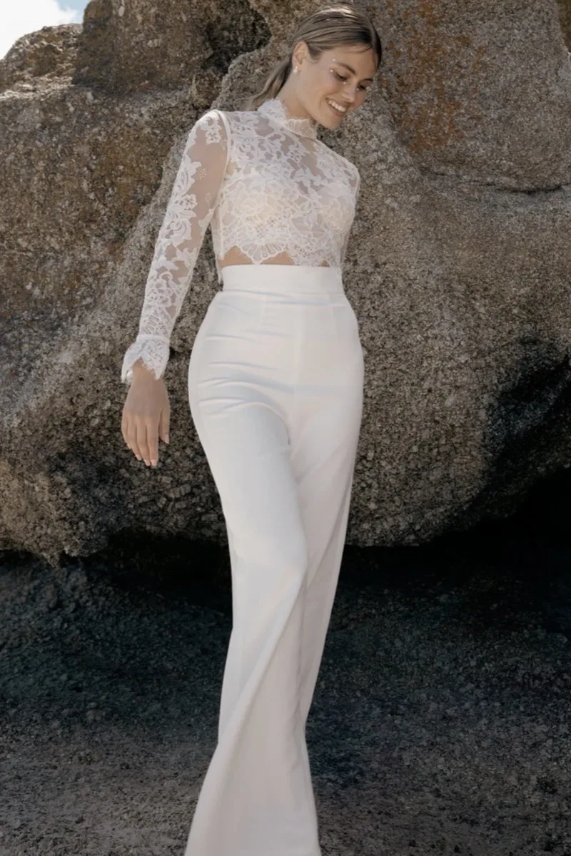 Abito da sposa Izzy trousers — Catherine Deane, dettaglio 3