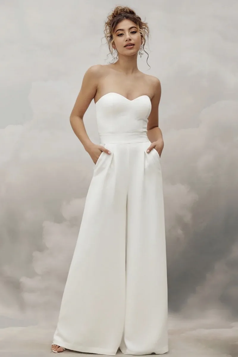 Abito da sposa Ryo jumsuit — Catherine Deane, dettaglio 3